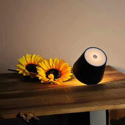 Luxury Bottle-Mounted Touch Lamp