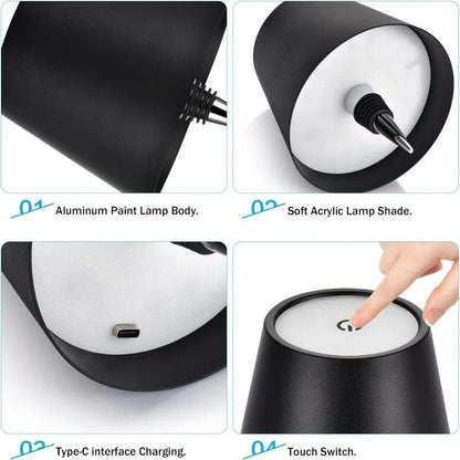 Luxury Bottle-Mounted Touch Lamp