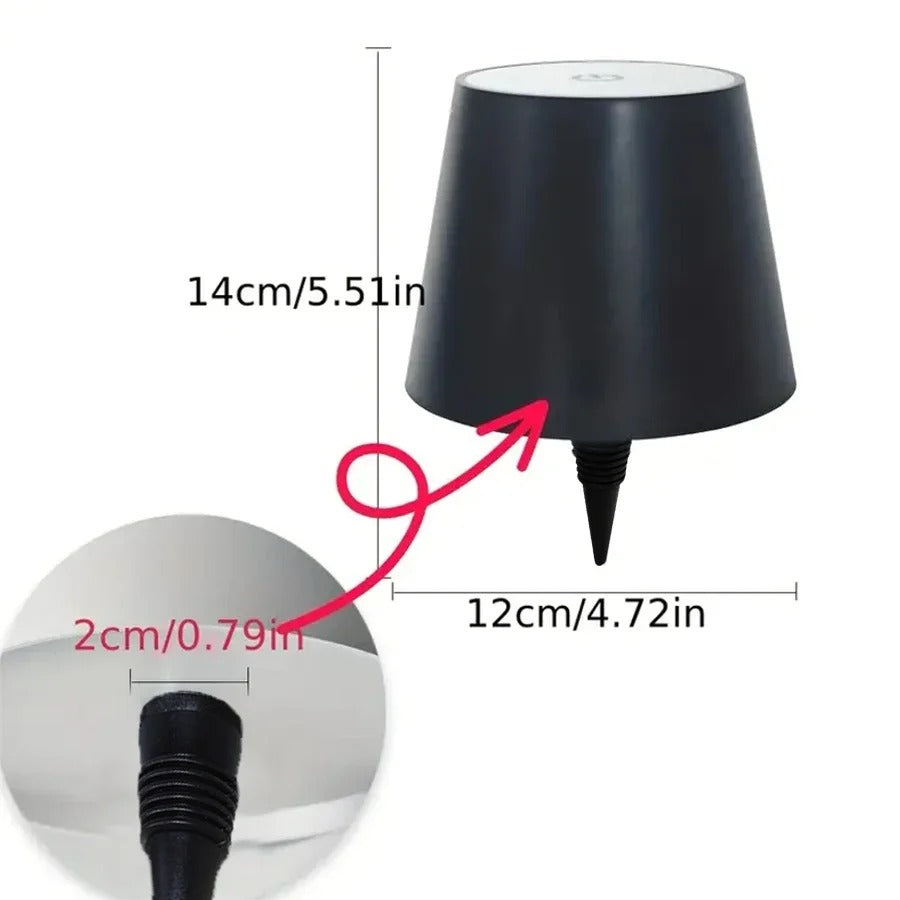 Luxury Bottle-Mounted Touch Lamp