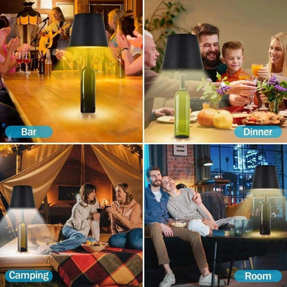 Luxury Bottle-Mounted Touch Lamp